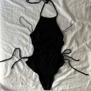 Ambiance Black Tie Side body suit